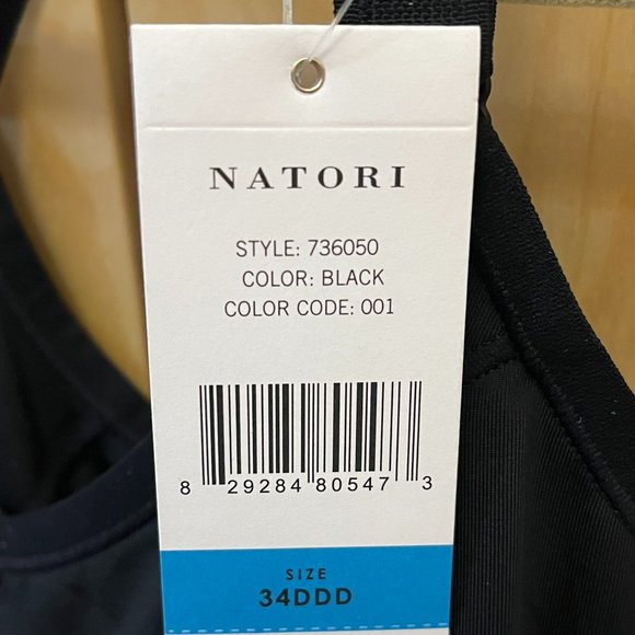 Natori Yogi Zip-Front Wireless High-Impact Sports Bra 736050 - Picture 4 of 4